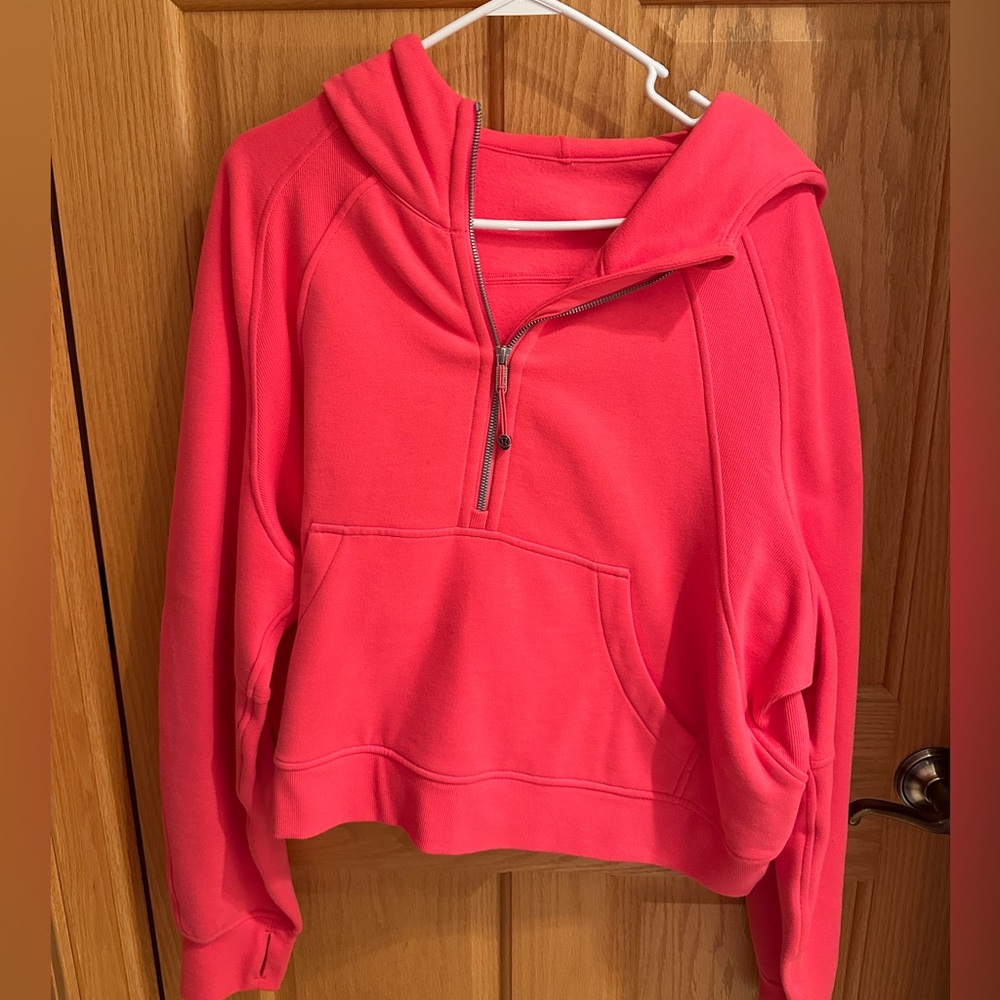 RESERVED for return - EUC Lululemon Scuba Oversized Half-Zip Hoodie Lipgloss XL